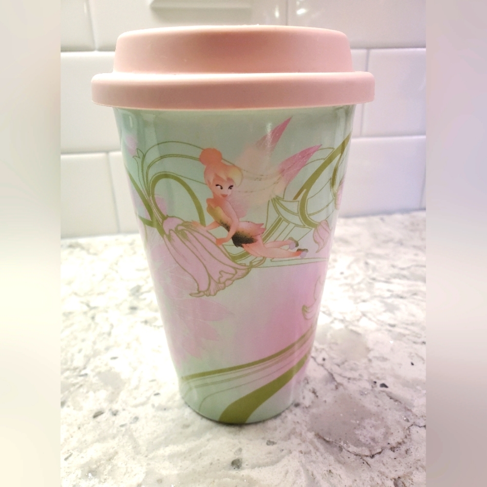 Tinkerbell Mug with Silicone Lid, never used